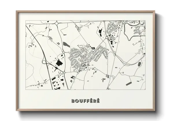Une affiche de carte sur Boufféré