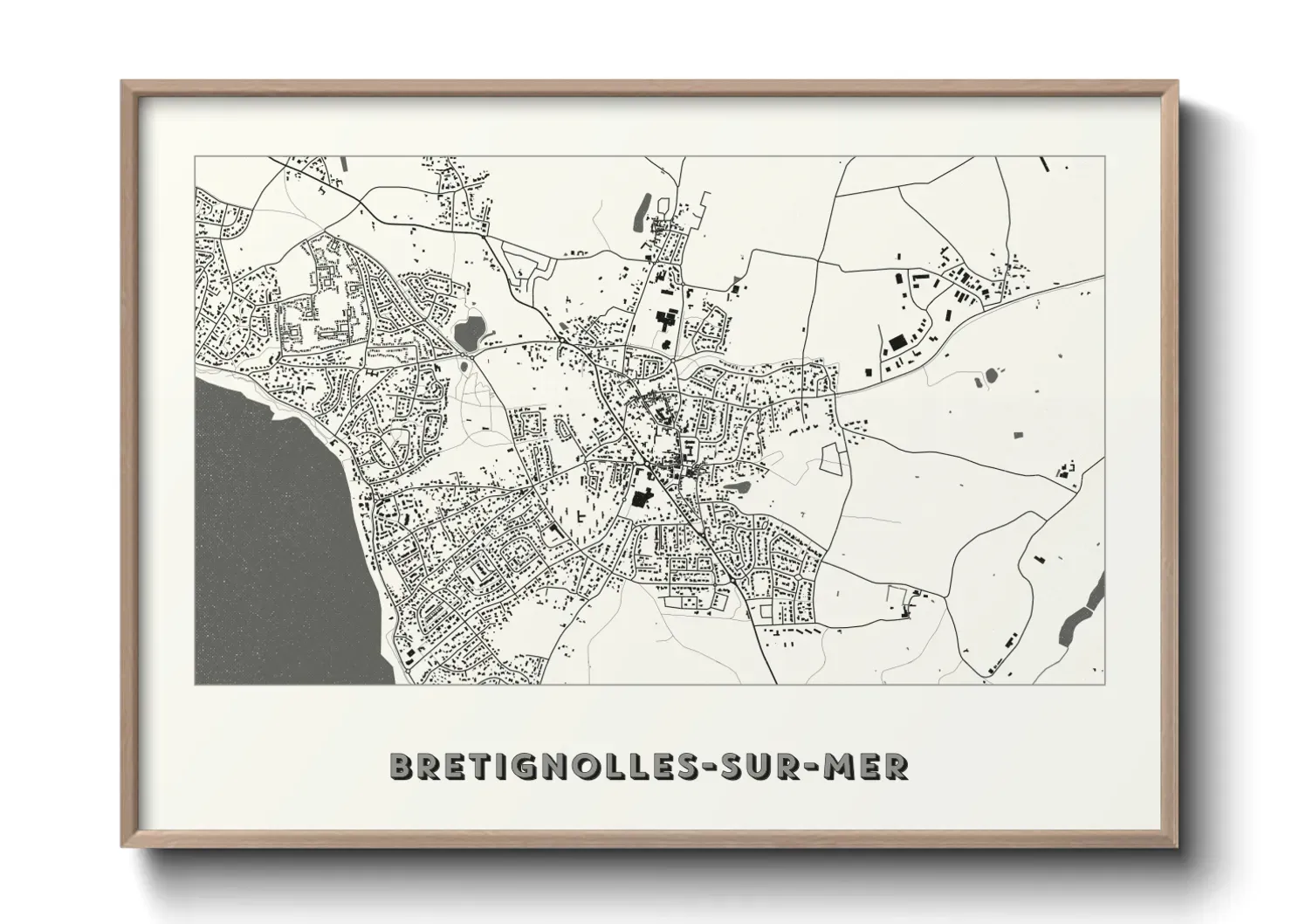 Un poster carteBretignolles-sur-Mer