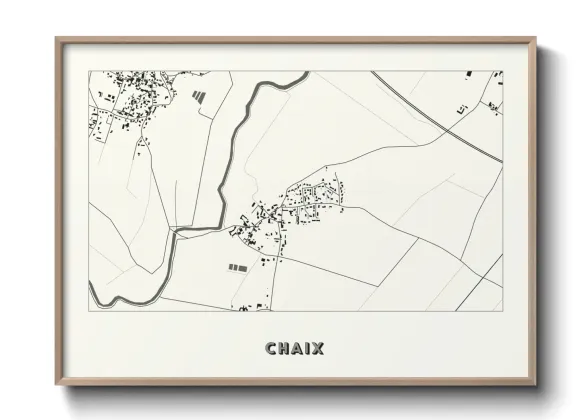 Une affiche de carte sur Chaix