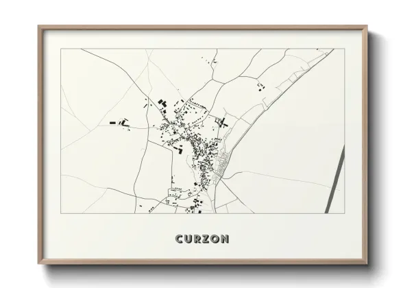 Une affiche de carte sur Curzon