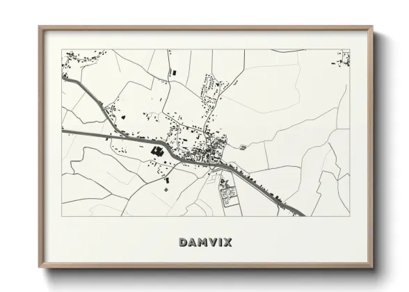 Une affiche de carte sur Damvix