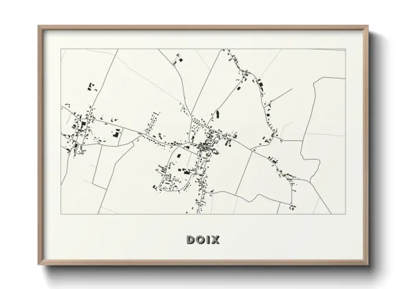 Une affiche de carte sur Doix