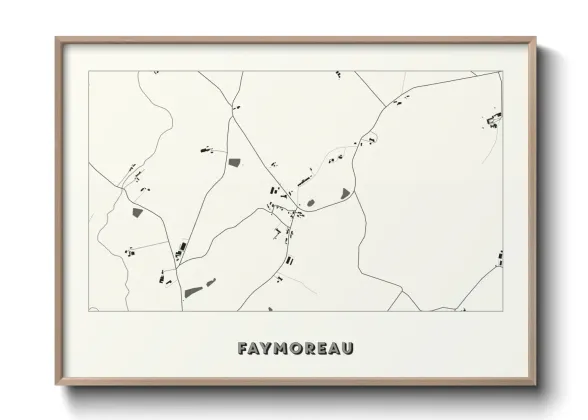 Une affiche de carte sur Faymoreau