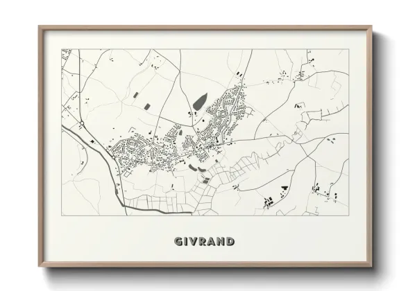 Une affiche de carte sur Givrand