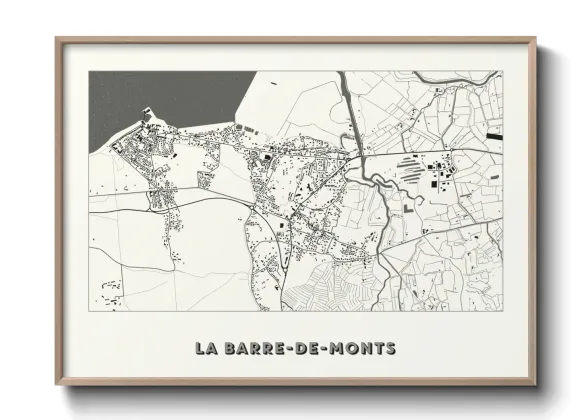 Une affiche de carte sur La Barre-de-Monts