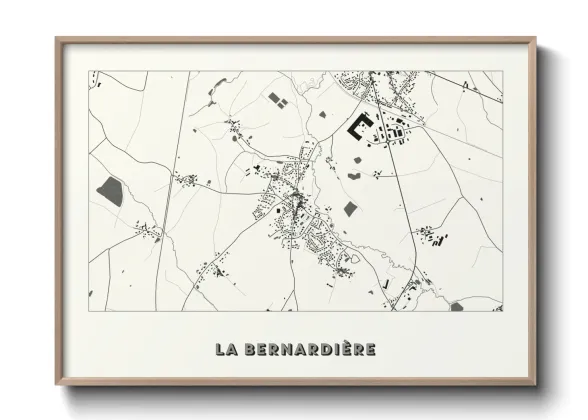 Une affiche de carte sur La Bernardière