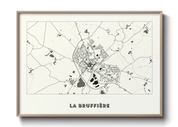Une affiche de carte sur La Bruffière
