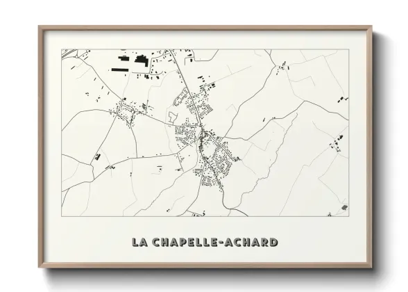 Une affiche de carte sur La Chapelle-Achard