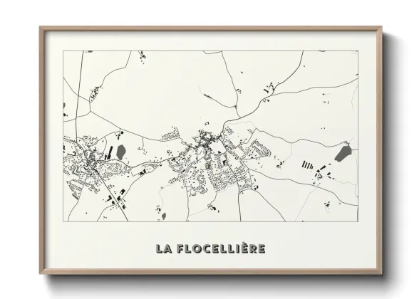 Une affiche de carte sur La Flocellière