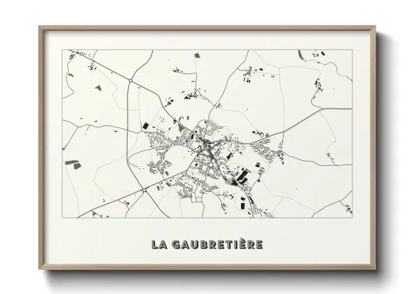 Une affiche de carte sur La Gaubretière