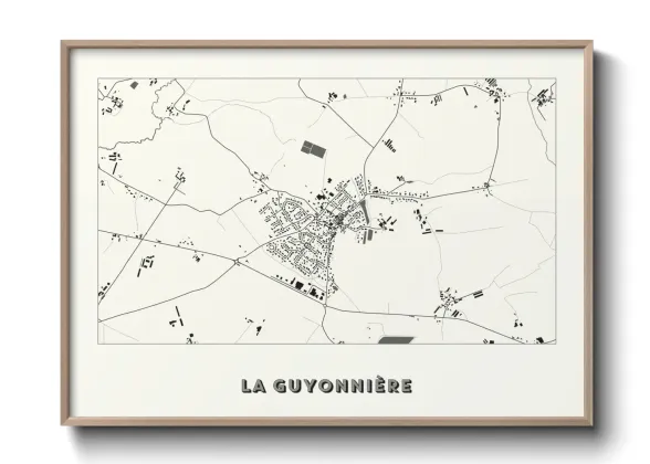 Une affiche de carte sur La Guyonnière