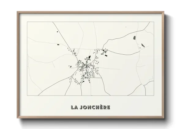 Une affiche de carte sur La Jonchère