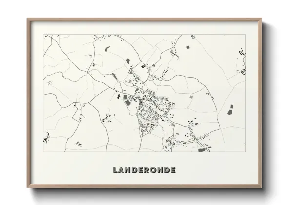 Une affiche de carte sur Landeronde