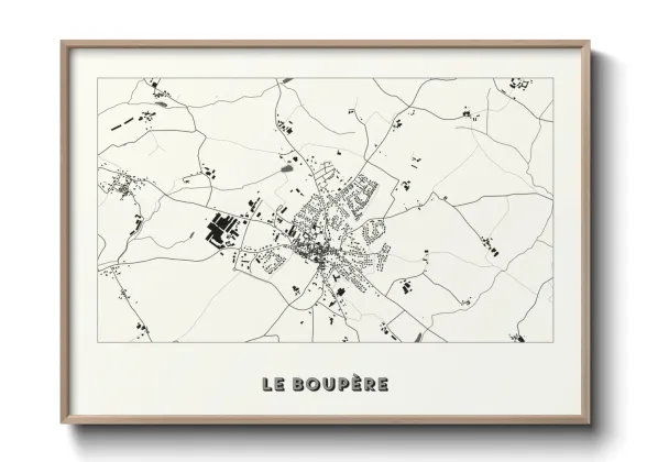 Une affiche de carte sur Le Boupère