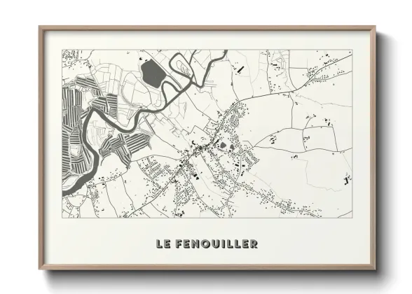Une affiche de carte sur Le Fenouiller