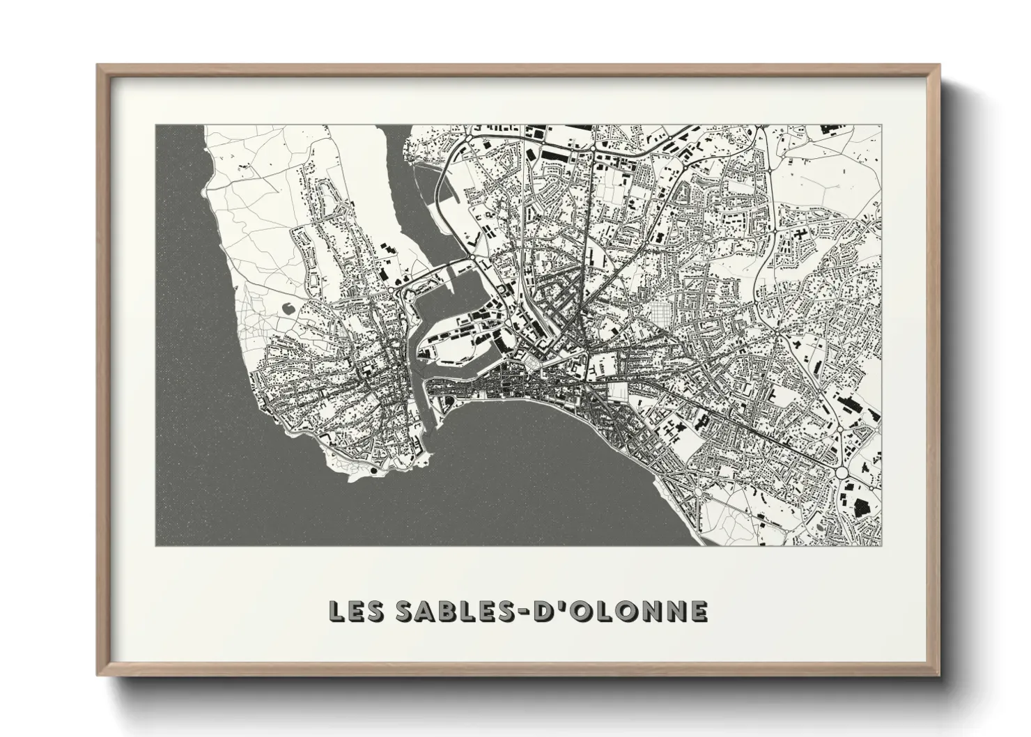 Un poster carteLes Sables-d'Olonne