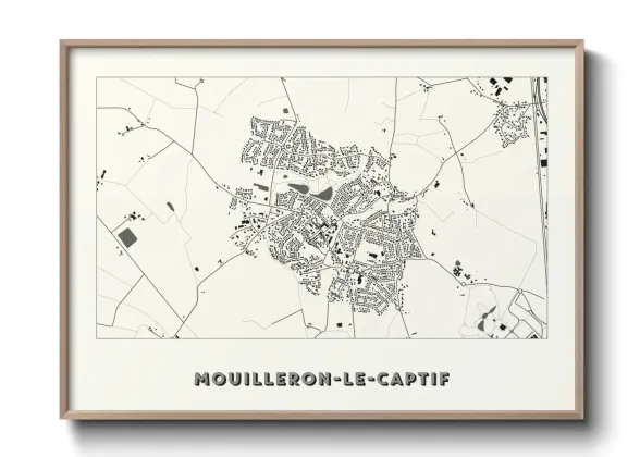 Une affiche de carte sur Mouilleron-le-Captif