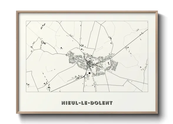 Une affiche de carte sur Nieul-le-Dolent