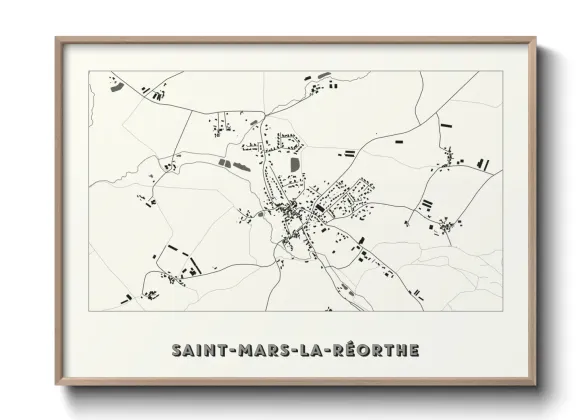 Une affiche de carte sur Saint-Mars-la-Réorthe