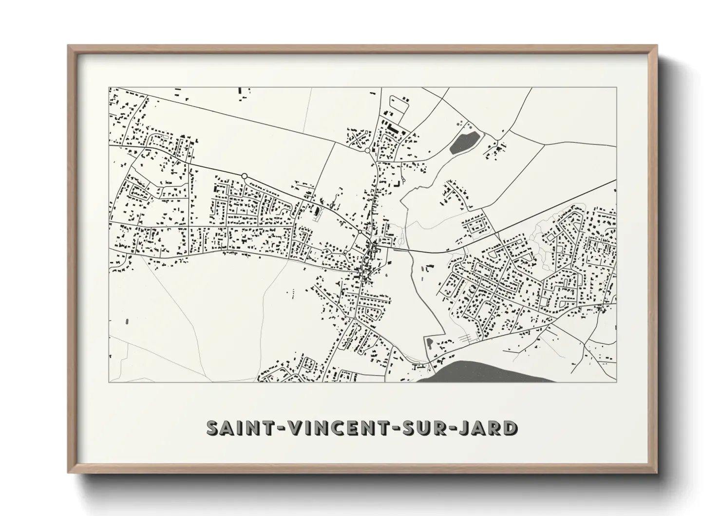 Un poster carteSaint-Vincent-sur-Jard