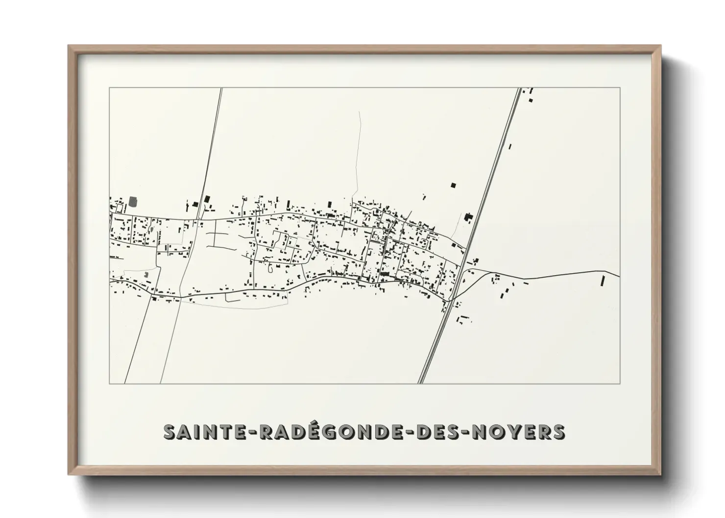 Un poster carteSainte-Radégonde-des-Noyers