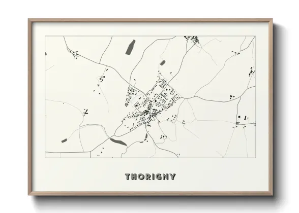 Une affiche de carte sur Thorigny