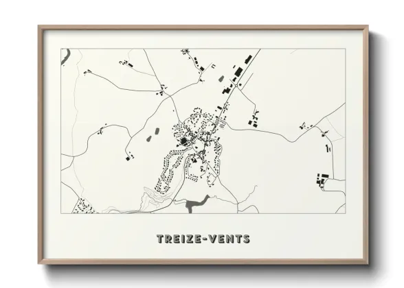 Une affiche de carte sur Treize-Vents