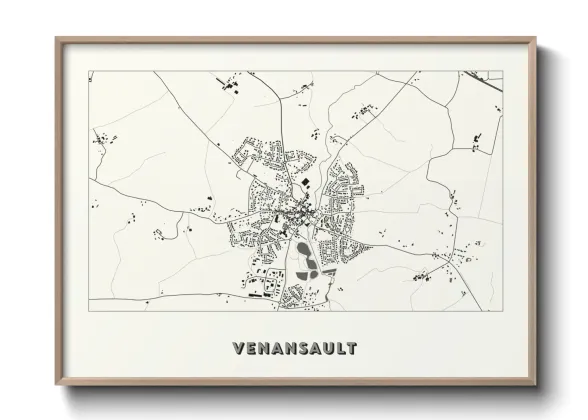 Une affiche de carte sur Venansault