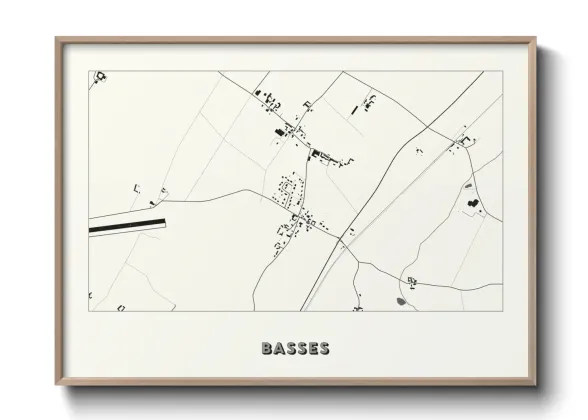 Une affiche de carte sur Basses