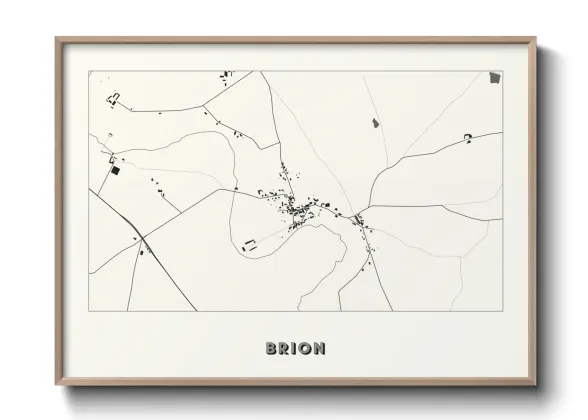 Une affiche de carte sur Brion