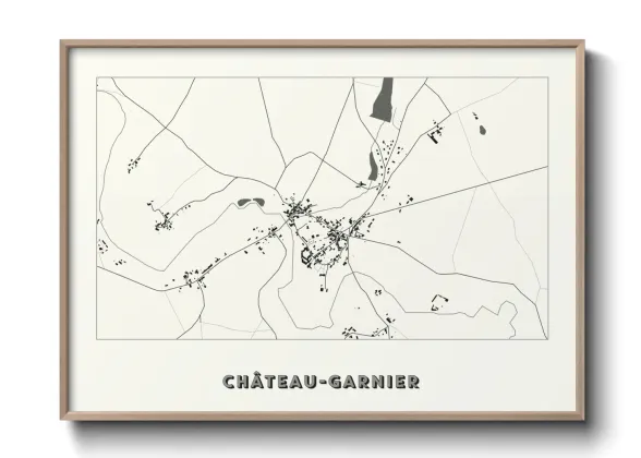 Une affiche de carte sur Château-Garnier