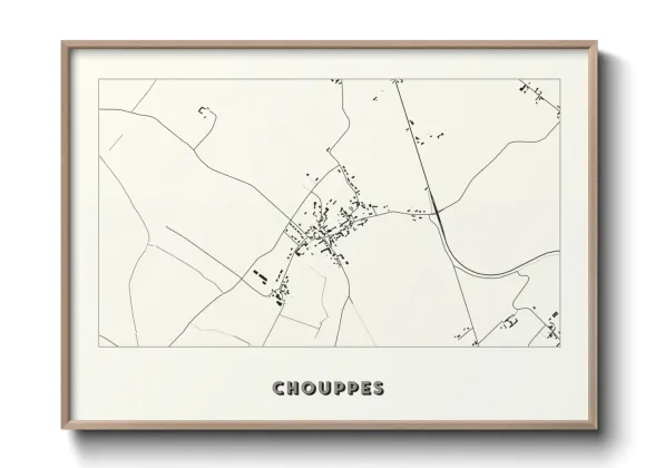 Une affiche de carte sur Chouppes