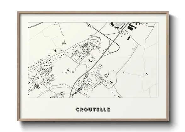 Une affiche de carte sur Croutelle