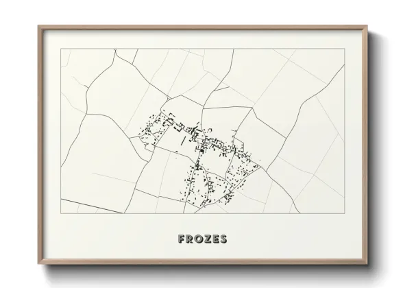 Une affiche de carte sur Frozes
