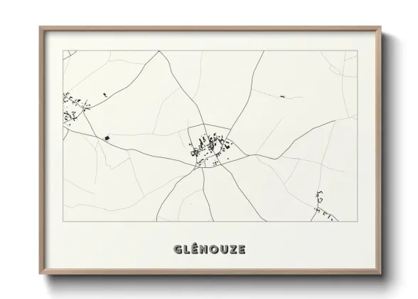 Une affiche de carte sur Glénouze