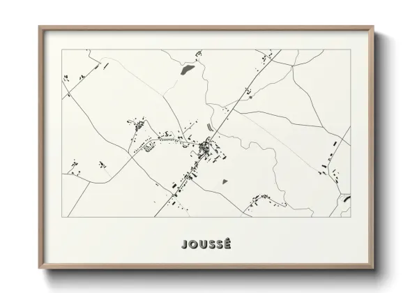Une affiche de carte sur Joussé