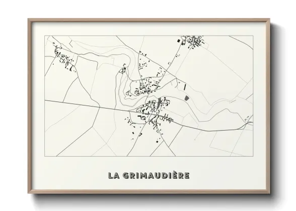Une affiche de carte sur La Grimaudière