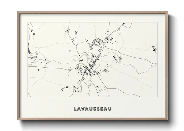 Une affiche de carte sur Lavausseau