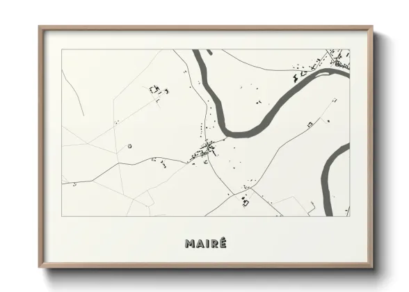 Une affiche de carte sur Mairé
