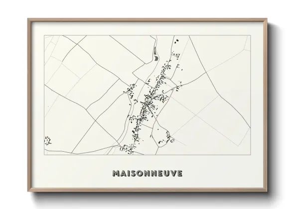 Une affiche de carte sur Maisonneuve