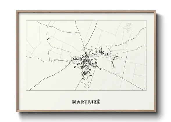 Une affiche de carte sur Martaizé