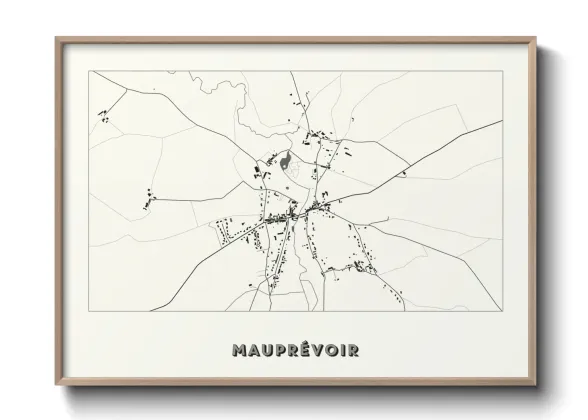 Une affiche de carte sur Mauprévoir