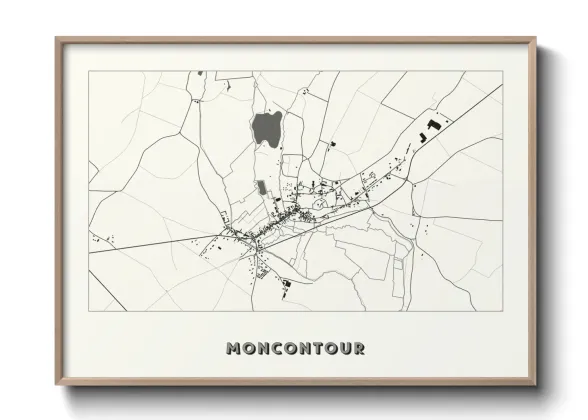 Une affiche de carte sur Moncontour
