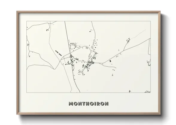 Une affiche de carte sur Monthoiron