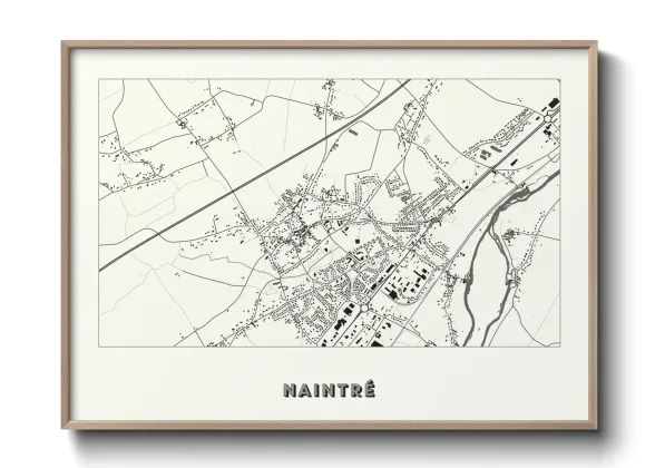 Une affiche de carte sur Naintré