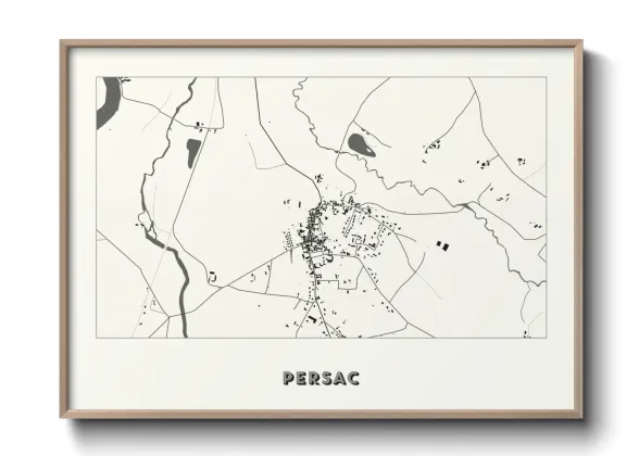 Une affiche de carte sur Persac