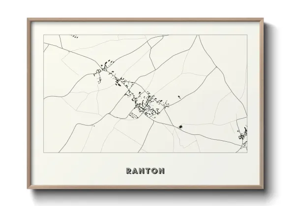 Une affiche de carte sur Ranton