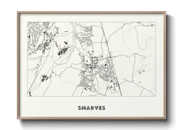 Une affiche de carte sur Smarves