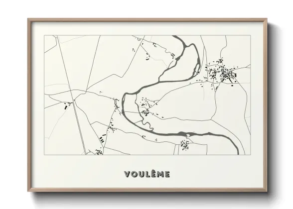 Une affiche de carte sur Voulême