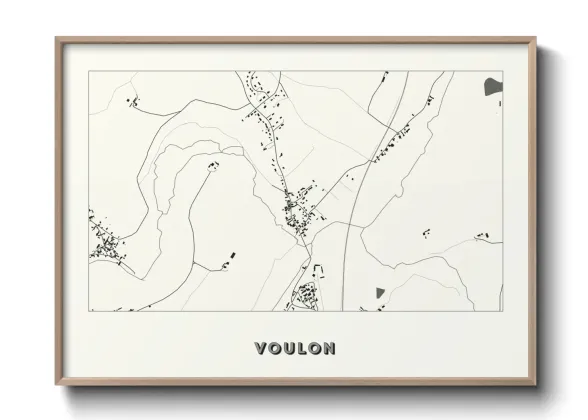 Une affiche de carte sur Voulon